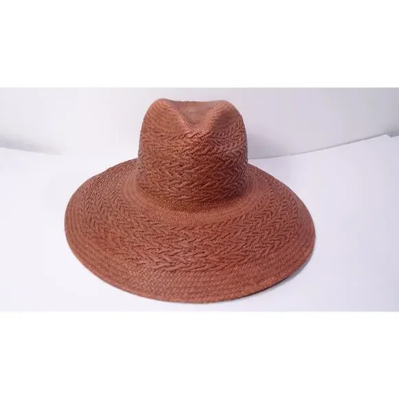 Veronica Beard FREYA taupe Redwood Mahogany Hat NWT 230 S/M - Picture 5 of 16